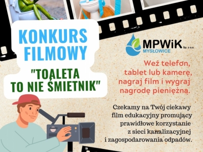 KONKURS FILMOWY "TOALETA TO NIE ŚMIETNIK"
